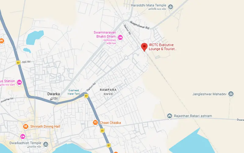 Dwarka Railway Station map image